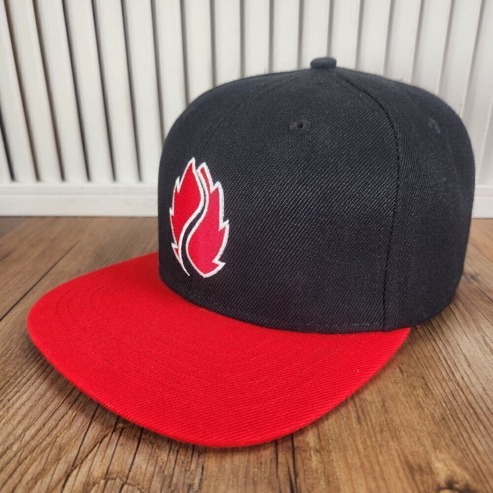 Hop Valley Brewing Co. Hat Cap Snapback Black Red Logo Craft Beer IPA Oregon Men